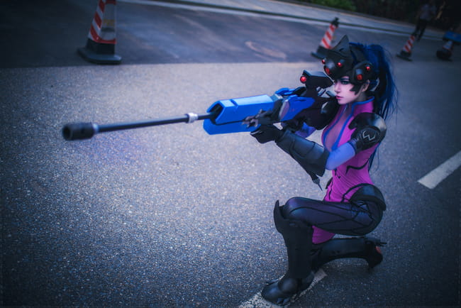 一枪 一个 守望先锋 黑百合cosplay(1)