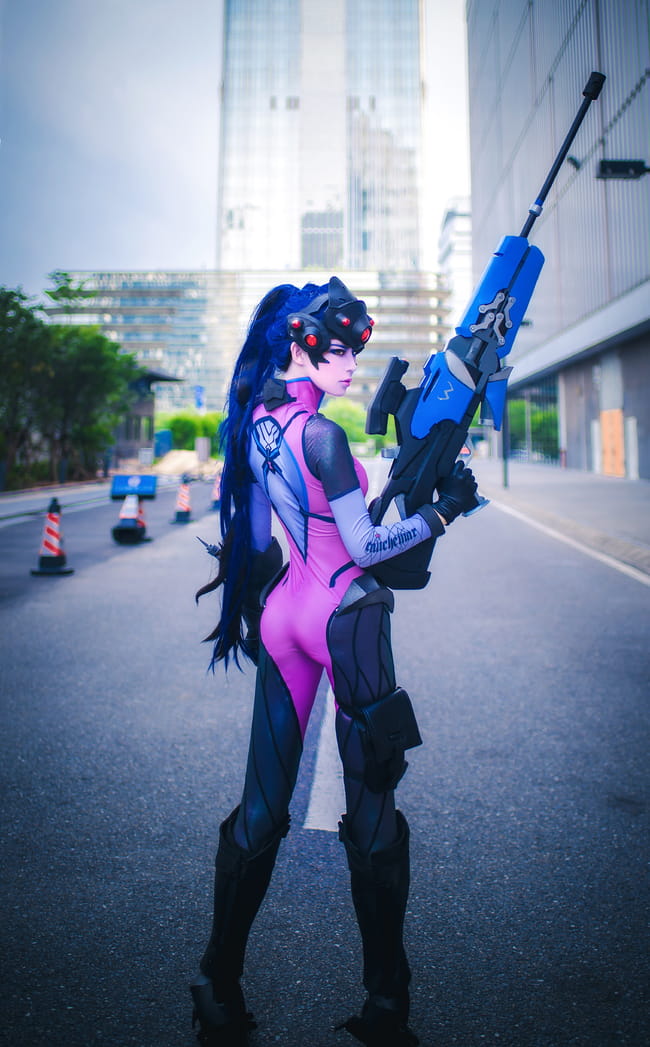 一枪 一个 守望先锋 黑百合cosplay(1)