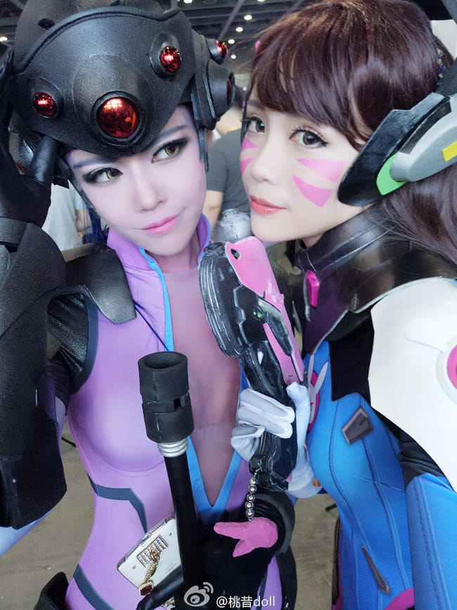 一枪 一个 守望先锋 黑百合cosplay(1)