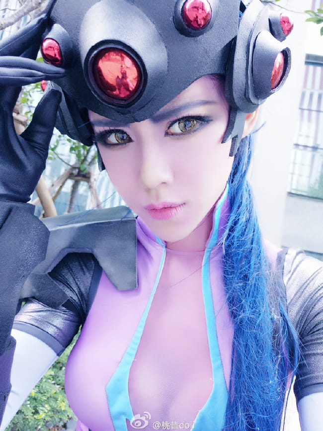 一枪 一个 守望先锋 黑百合cosplay(1)