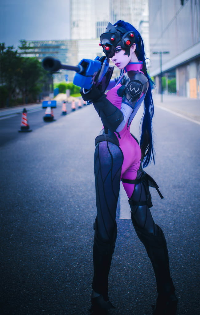 一枪 一个 守望先锋 黑百合cosplay(1)