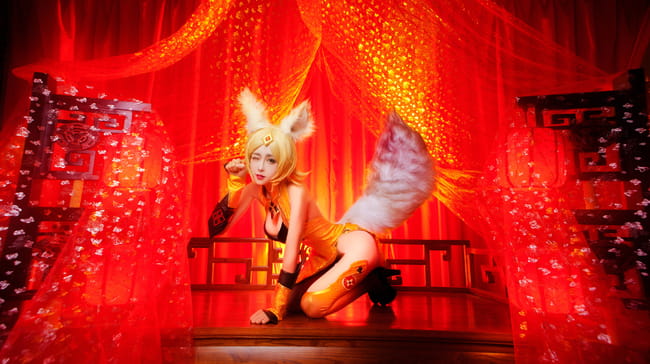 为什么会痛苦 一直微笑就好了 王者荣耀 妲己cosplay(1)