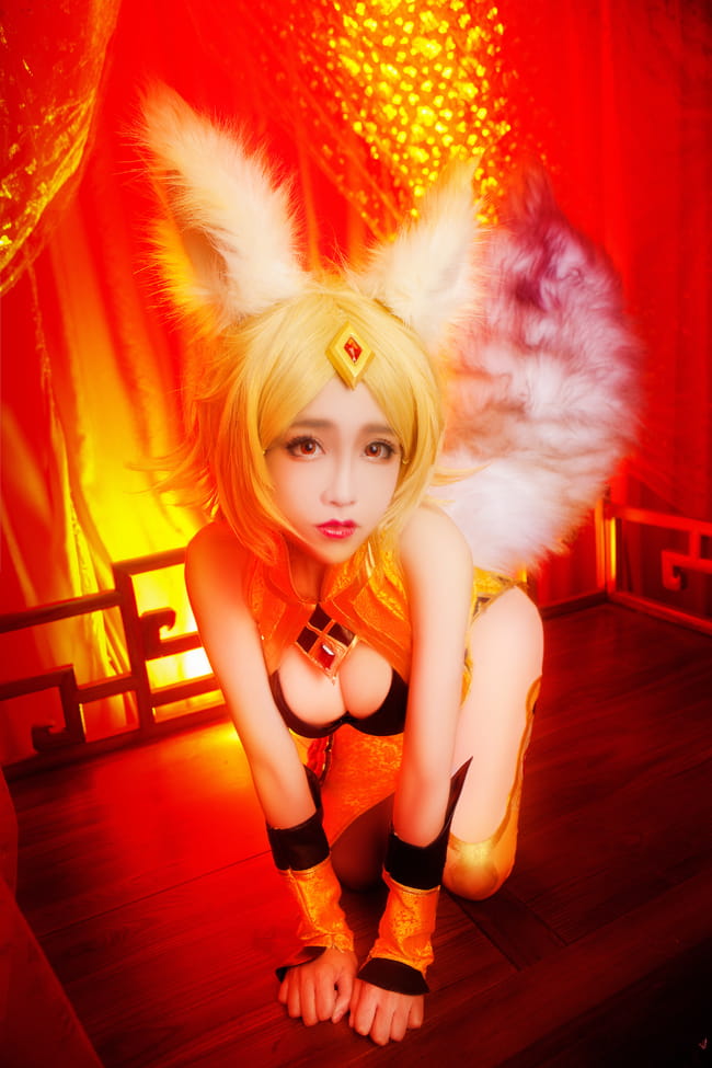 为什么会痛苦 一直微笑就好了 王者荣耀 妲己cosplay(1)