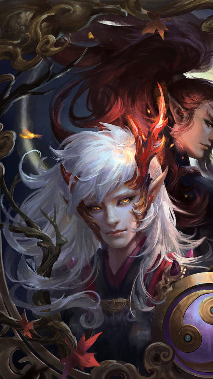 大触觉醒 阴阳师同人手机壁纸插画(1)