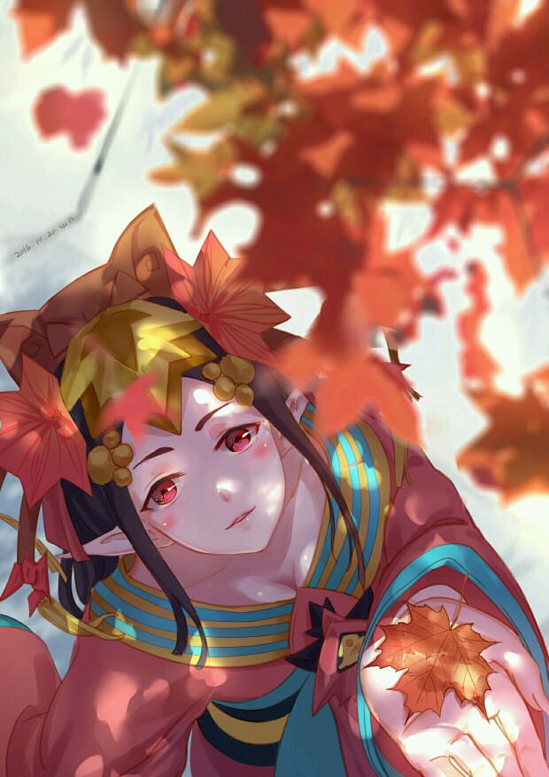 大触觉醒 阴阳师同人手机壁纸插画(1)