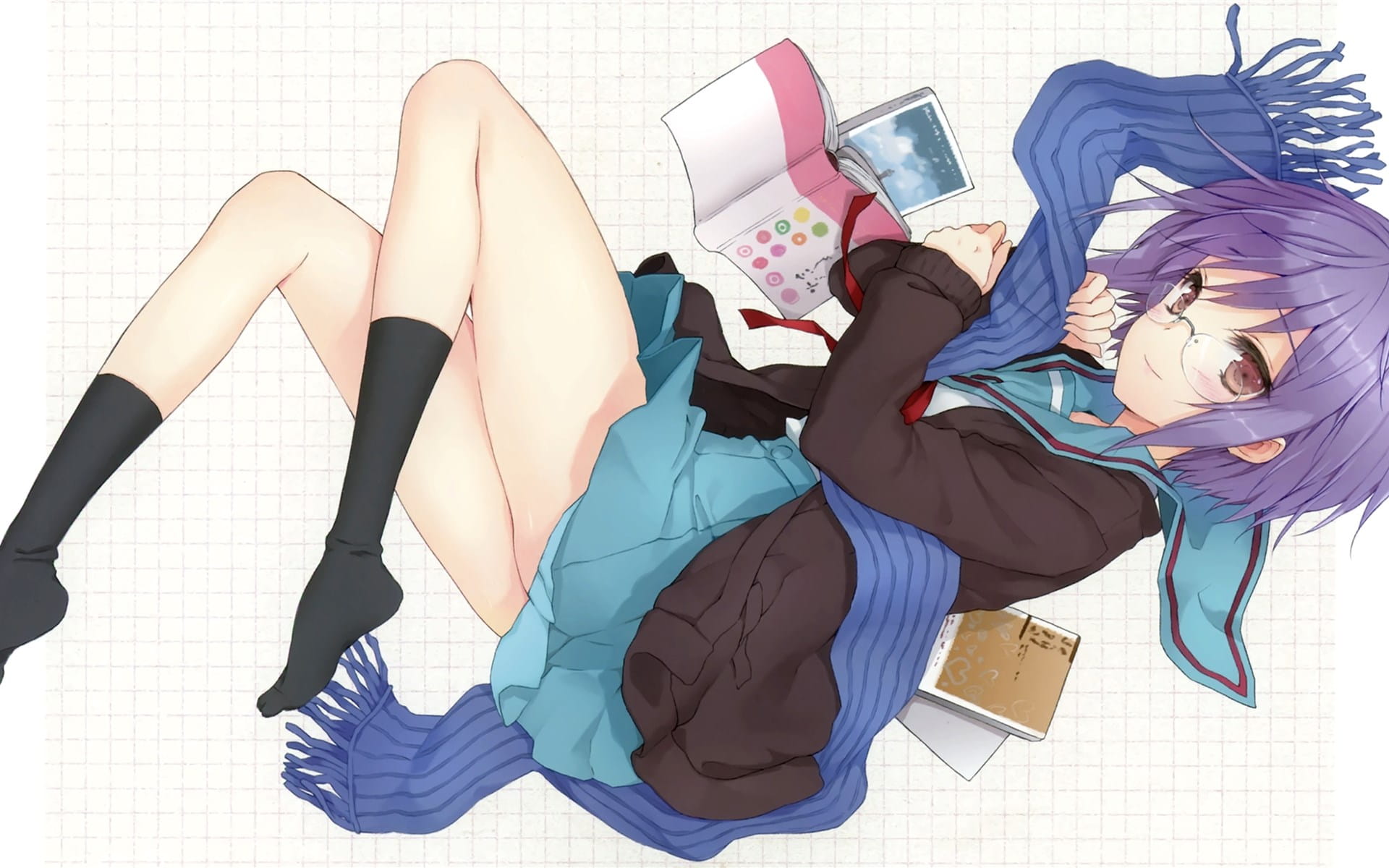 动漫 凉宫春日的忧郁 宽屏电脑壁纸下载(1)