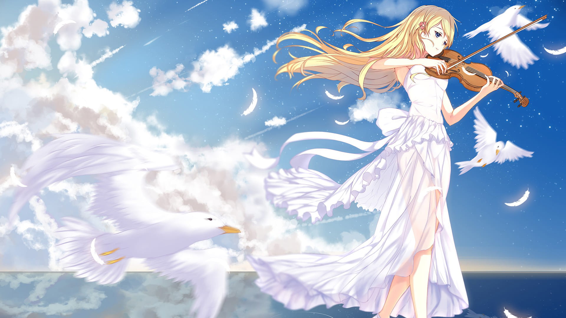 青春励志物语《四月是你的谎言》电脑壁纸下载（一）(1)