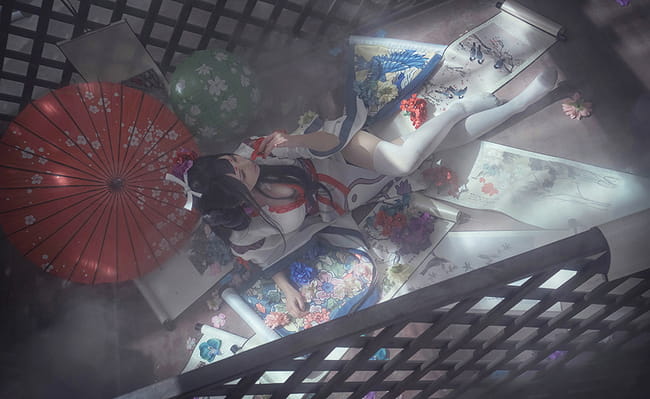 阴阳师手游 ssr式神 花鸟卷 cosplay(1)