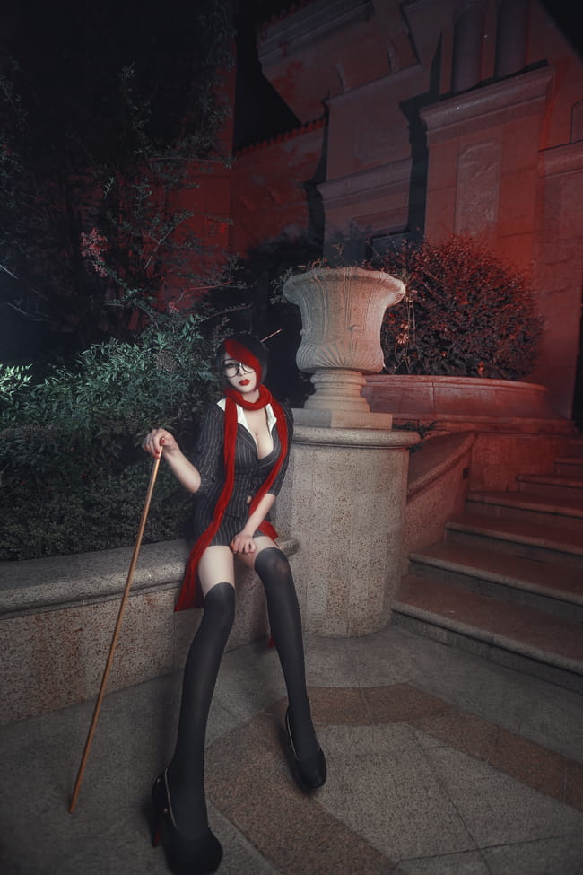 英雄联盟 无双剑姬菲奥娜女校长cosplay