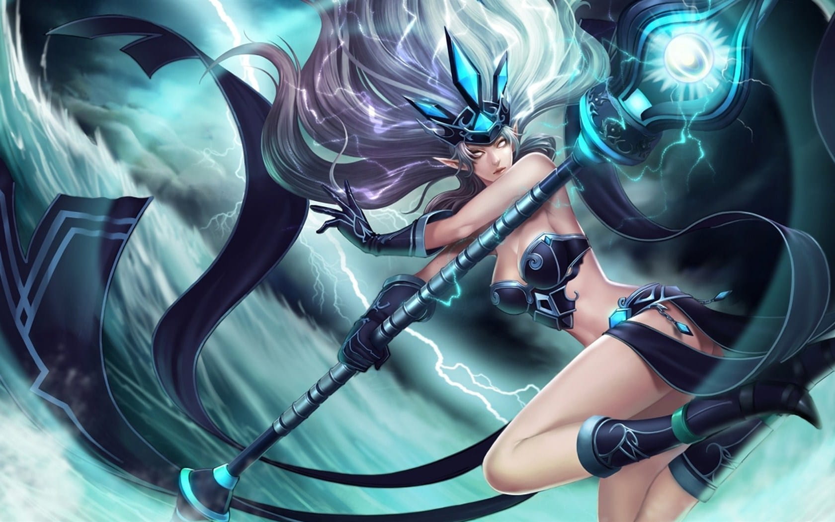LOL风女 风暴之怒迦娜高清电脑壁纸(1)