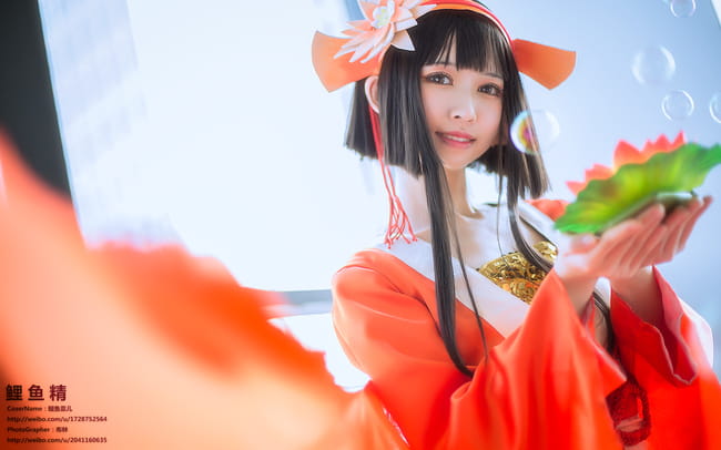 阴阳师手游 鲤鱼精 cosplay场照(1)