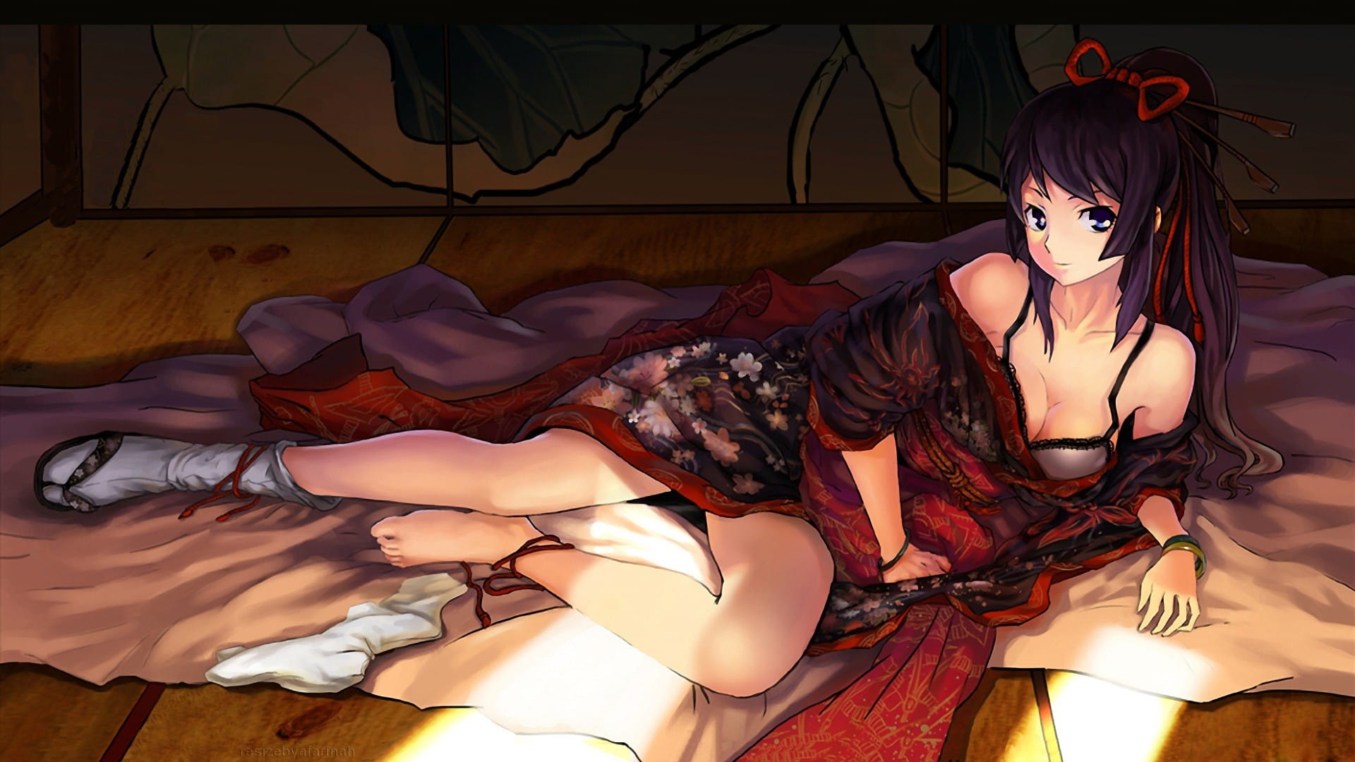 华丽日式 和服少女壁纸图集(1)