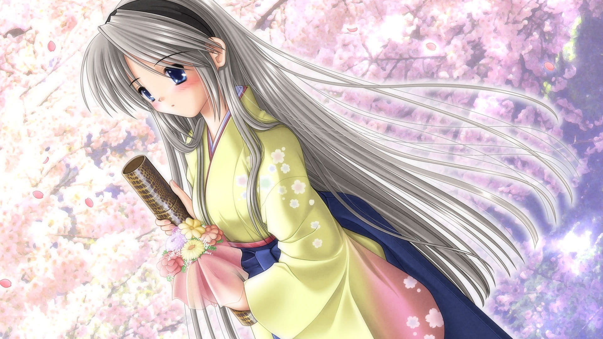 华丽日式 和服少女壁纸图集(1)