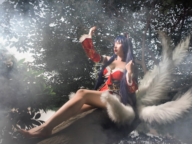 英雄联盟 九尾妖狐 cosplay(1)
