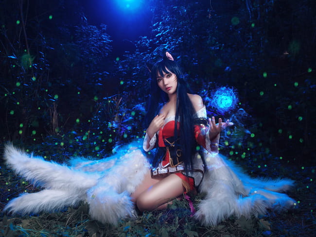 英雄联盟 九尾妖狐 cosplay(1)
