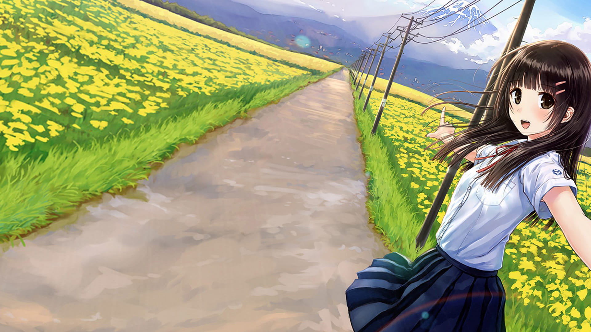 日本画师kazuharu kina少女JK画集电脑壁纸(1)