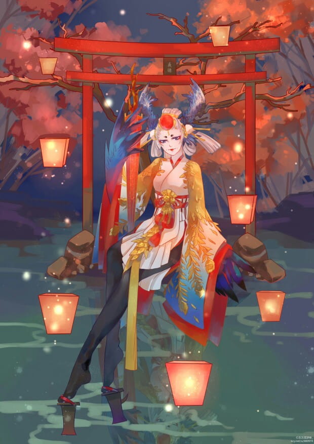 阴阳师式神云集 同人插画手机壁纸(1)