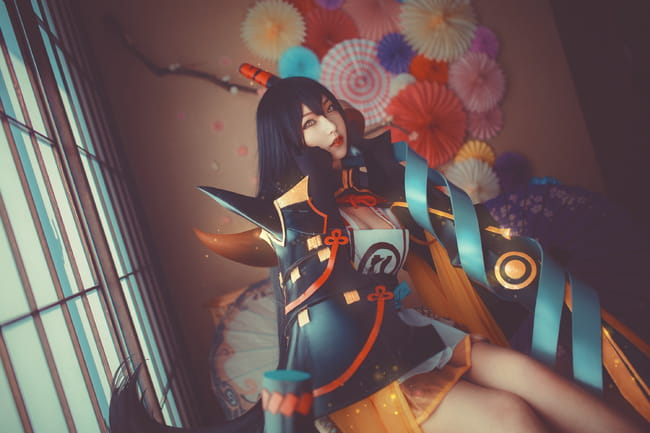 网易手游阴阳师 妖刀姬 超还原cosplay(1)