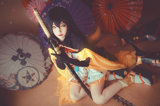 网易手游阴阳师 妖刀姬 超还原cosplay(1)