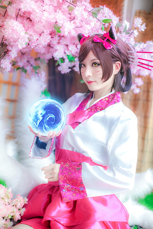 英雄联盟 高丽风情 阿狸 魅惑cosplay(1)