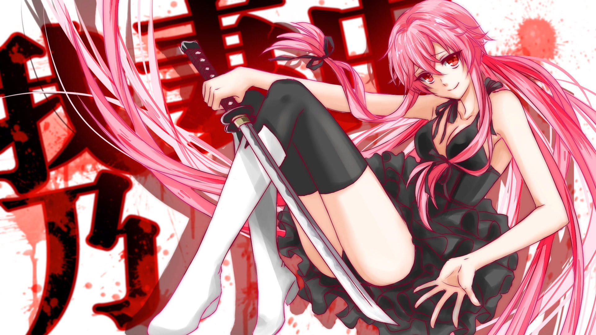 病娇女王我妻由乃 动漫电脑壁纸下载(1)