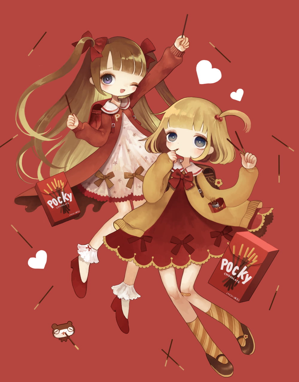 萝莉时间到 萌萝莉插画手机壁纸(1)