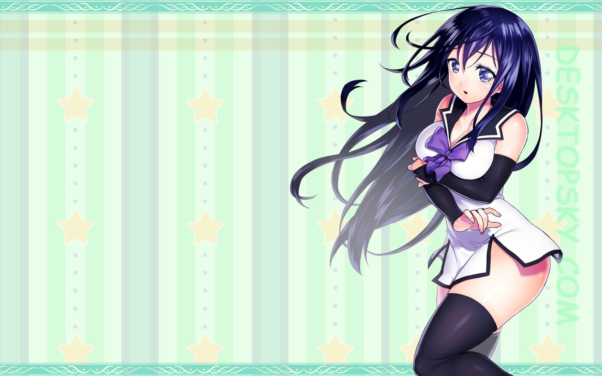 最受欢迎女主 黑长直黑羽宁子电脑壁纸(1)