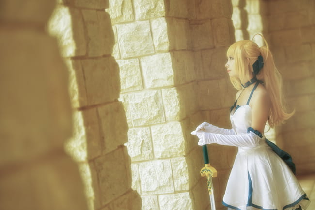 fate/stay Night Saber cosplay(1)