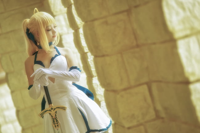 fate/stay Night Saber cosplay(1)