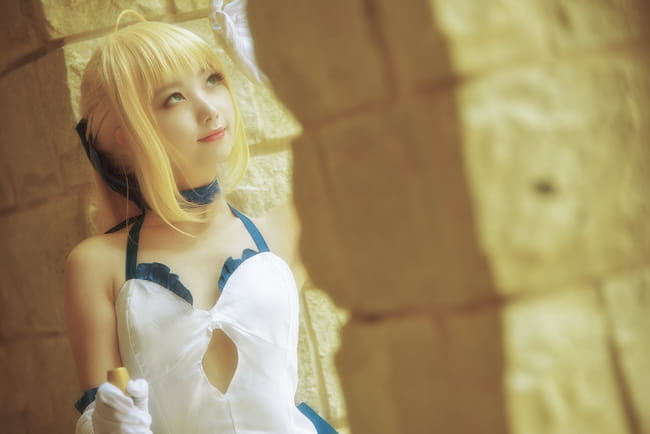 fate/stay Night Saber cosplay(1)