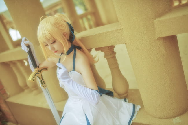 fate/stay Night Saber cosplay(1)