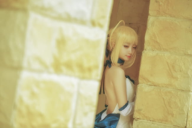 fate/stay Night Saber cosplay(1)