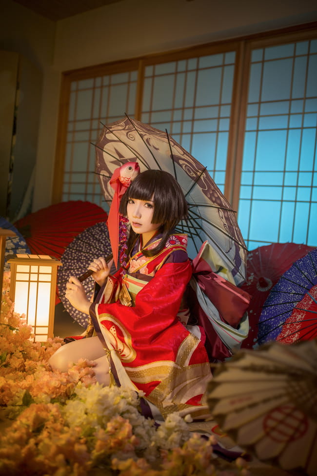萝莉万岁 网易手游阴阳师 神乐 cosplay(1)