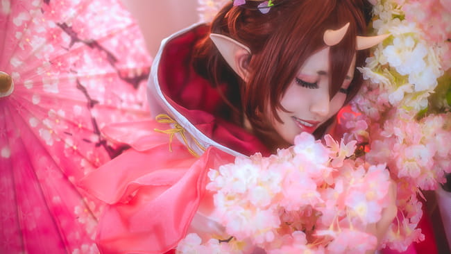 痴汉桃花妖 呆萌 cosplay