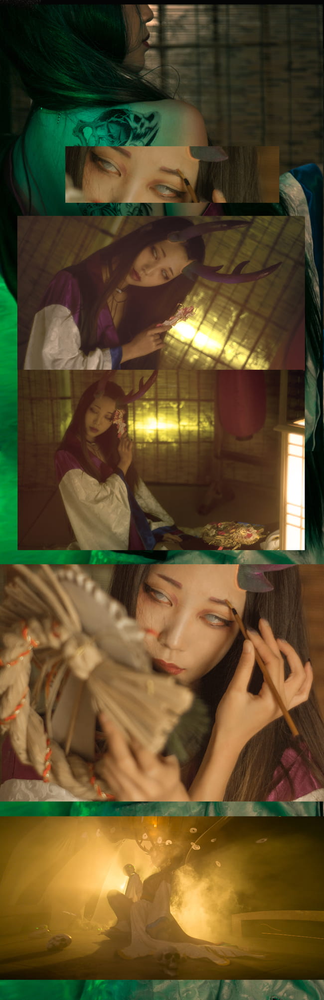 腿控福利 阴阳师阎魔 cosplay