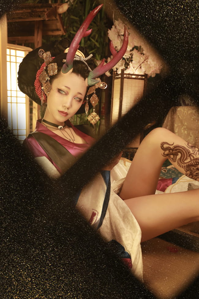 腿控福利 阴阳师阎魔 cosplay