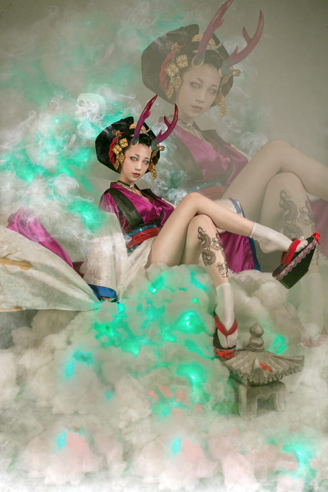 腿控福利 阴阳师阎魔 cosplay