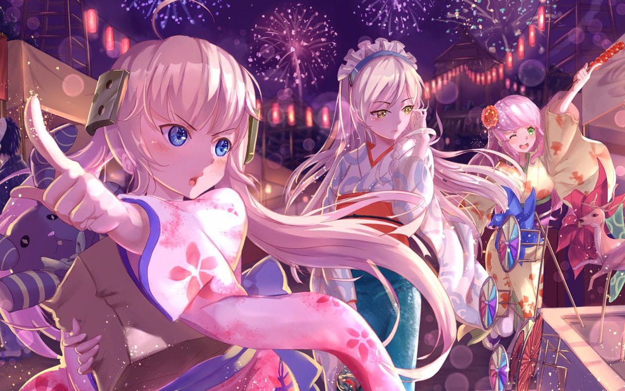 二次元综漫 美少女集合壁纸下载(1)