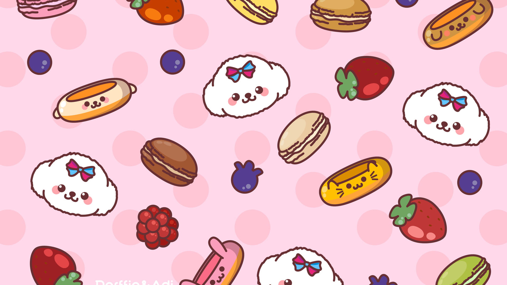 帕菲与艾迪西式点心萌萌哒壁纸第三辑(1)