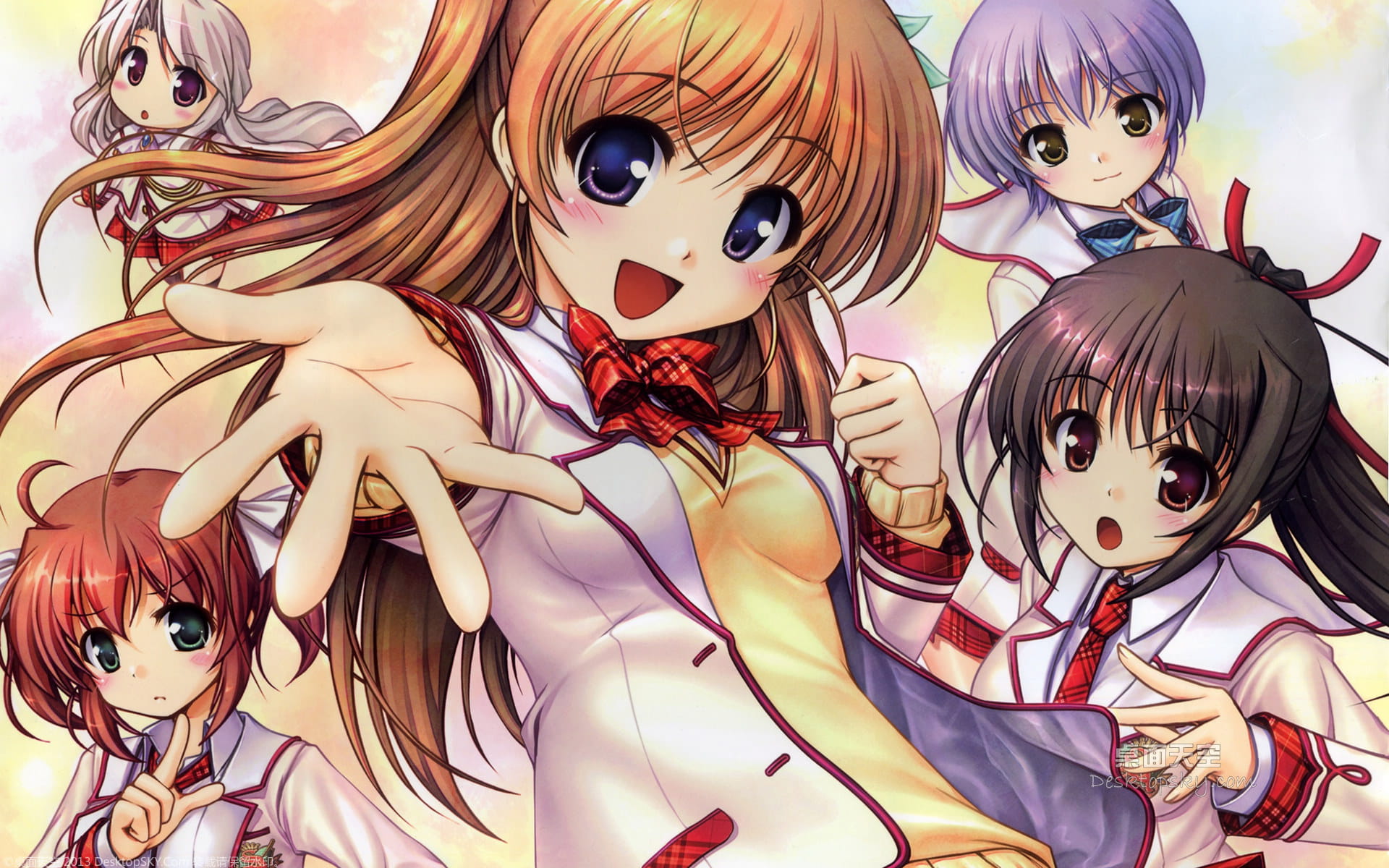 大图书馆的牧羊人动漫美少女高清电脑壁纸第一辑(1)