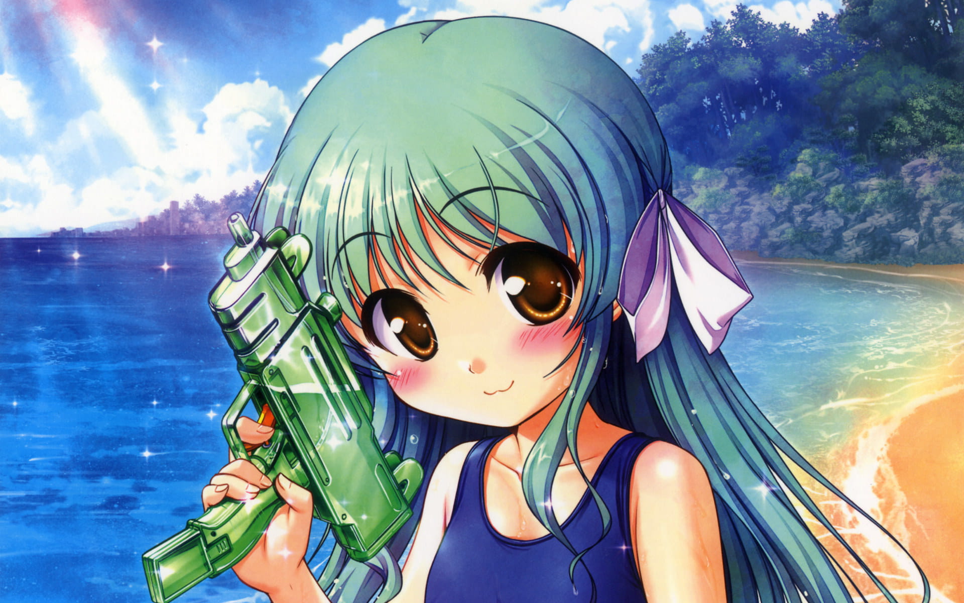 大图书馆的牧羊人动漫美少女高清电脑壁纸第一辑(1)