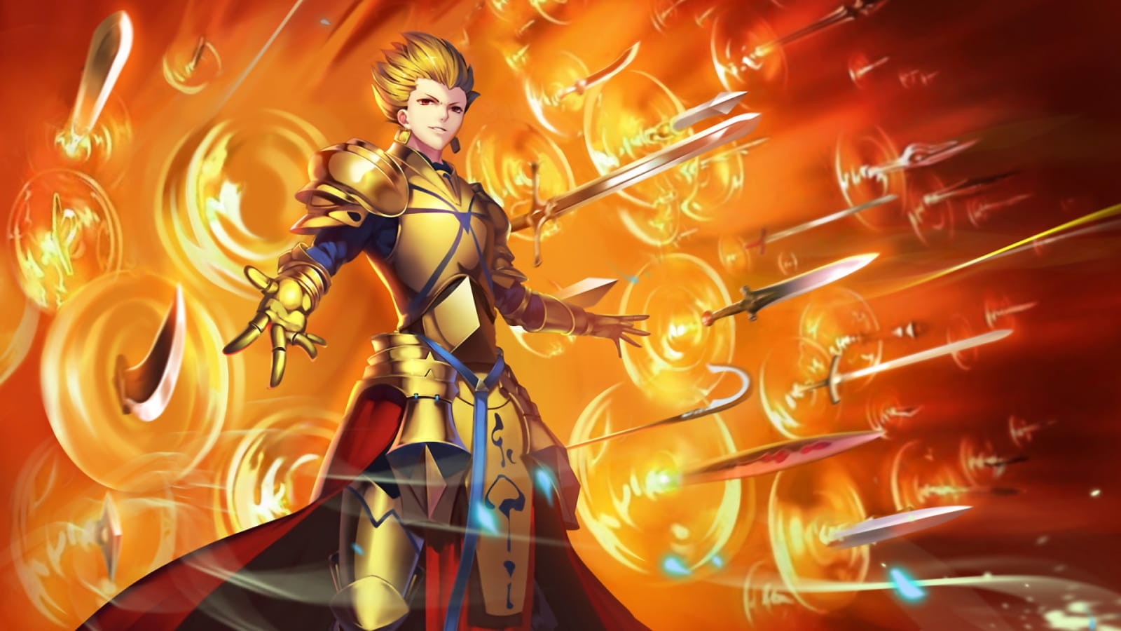 吉尔伽美什 金闪闪电脑壁纸下载(1)