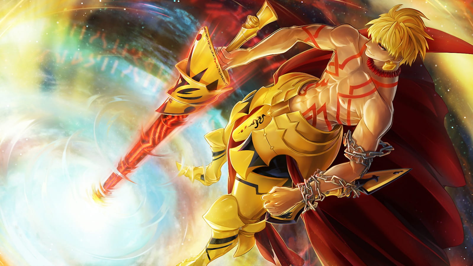 吉尔伽美什 金闪闪电脑壁纸下载(1)