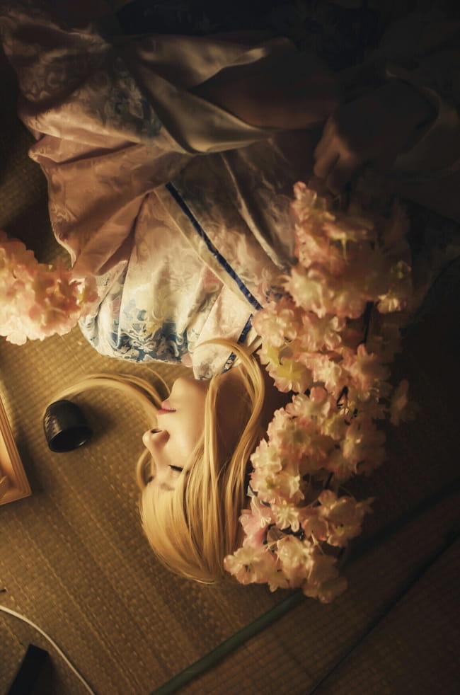 fate/zero saber 和服 cosplay(1)