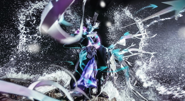 网易手游阴阳师 ssr式神 荒川之主 cosplay(1)