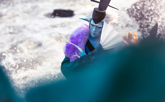 网易手游阴阳师 ssr式神 荒川之主 cosplay(1)