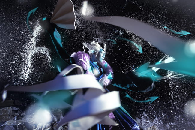 网易手游阴阳师 ssr式神 荒川之主 cosplay(1)