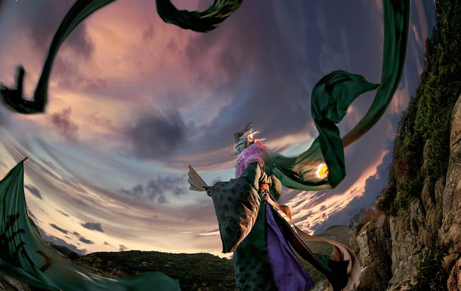 网易手游阴阳师 ssr式神 荒川之主 cosplay(1)