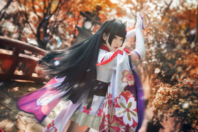 网易手游阴阳师阴阳师 雪女 雪见之樱 cosplay(1)