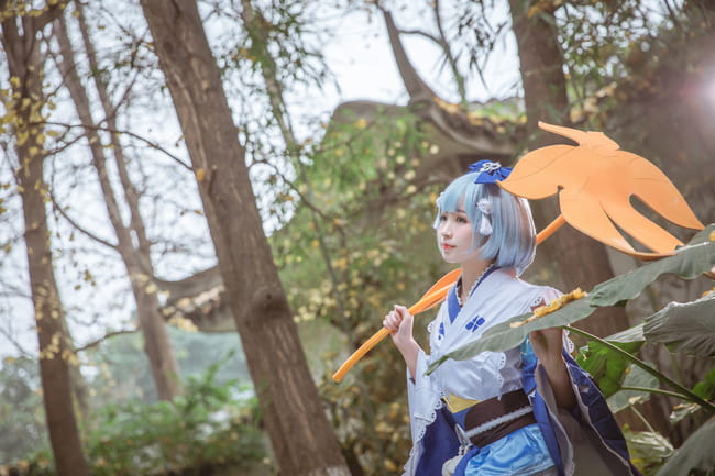 网易手游阴阳师 莹草丹枫秋意 cosplay(1)